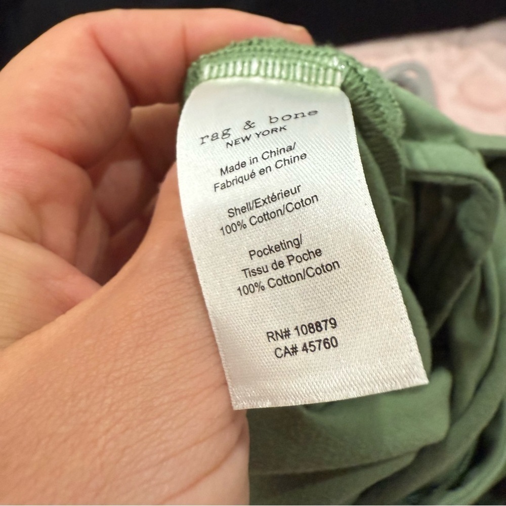 Rag & Bone Pants Nora Wide Leg Utility Cargo in Green - Picture 8 of 8